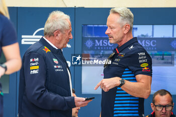 2024-03-01 - MARKO Helmut (aut), Drivers’ Manager of Red Bull Racing, WHEATLEY Jonathan (gbr), Team Manager of Red Bull Racing, portrait, during the Formula 1 Gulf Air Bahrain Grand Prix 2024, 1st round of the 2024 FIA Formula One World Championship from February 29 to March 2, 2024 on the Bahrain International Circuit, in Sakhir, Bahrain - F1 - BAHRAIN GRAND PRIX 2024 - FORMULA 1 - MOTORS