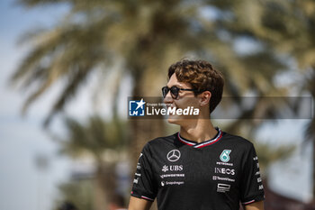 2024-03-02 - RUSSELL George (gbr), Mercedes AMG F1 Team W15, portrait during the Formula 1 Gulf Air Bahrain Grand Prix 2024, 1st round of the 2024 FIA Formula One World Championship from February 29 to March 2, 2024 on the Bahrain International Circuit, in Sakhir, Bahrain - F1 - BAHRAIN GRAND PRIX 2024 - FORMULA 1 - MOTORS