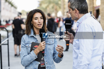 2024-03-02 - LAFFITE Margot (fra), TV presenter of Canal+, portrait STEINER Gunther, portrait during the Formula 1 Gulf Air Bahrain Grand Prix 2024, 1st round of the 2024 FIA Formula One World Championship from February 29 to March 2, 2024 on the Bahrain International Circuit, in Sakhir, Bahrain - F1 - BAHRAIN GRAND PRIX 2024 - FORMULA 1 - MOTORS