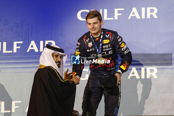 2024-03-02 - VERSTAPPEN Max (ned), Red Bull Racing RB20, portrait BEN SULAYEM Mohammed (uae), President of the FIA, portrait during the Formula 1 Gulf Air Bahrain Grand Prix 2024, 1st round of the 2024 FIA Formula One World Championship from February 29 to March 2, 2024 on the Bahrain International Circuit, in Sakhir, Bahrain - F1 - BAHRAIN GRAND PRIX 2024 - FORMULA 1 - MOTORS