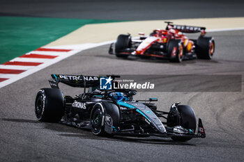 2024-03-02 - 63 RUSSELL George (gbr), Mercedes AMG F1 Team W15, action during the Formula 1 Gulf Air Bahrain Grand Prix 2024, 1st round of the 2024 FIA Formula One World Championship from February 29 to March 2, 2024 on the Bahrain International Circuit, in Sakhir, Bahrain - F1 - BAHRAIN GRAND PRIX 2024 - FORMULA 1 - MOTORS