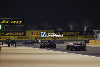 2024-03-02 - start of the race, depart, during the Formula 1 Gulf Air Bahrain Grand Prix 2024, 1st round of the 2024 FIA Formula One World Championship from February 29 to March 2, 2024 on the Bahrain International Circuit, in Sakhir, Bahrain - F1 - BAHRAIN GRAND PRIX 2024 - FORMULA 1 - MOTORS