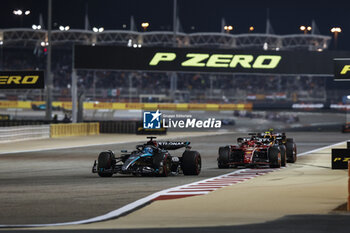 2024-03-02 - 63 RUSSELL George (gbr), Mercedes AMG F1 Team W15, action 16 LECLERC Charles (mco), Scuderia Ferrari SF-24, action during the Formula 1 Gulf Air Bahrain Grand Prix 2024, 1st round of the 2024 FIA Formula One World Championship from February 29 to March 2, 2024 on the Bahrain International Circuit, in Sakhir, Bahrain - F1 - BAHRAIN GRAND PRIX 2024 - FORMULA 1 - MOTORS