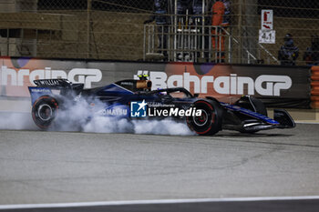 2024-03-02 - 02 SARGEANT Logan (usa), Williams Racing FW46, action during the Formula 1 Gulf Air Bahrain Grand Prix 2024, 1st round of the 2024 FIA Formula One World Championship from February 29 to March 2, 2024 on the Bahrain International Circuit, in Sakhir, Bahrain - F1 - BAHRAIN GRAND PRIX 2024 - FORMULA 1 - MOTORS