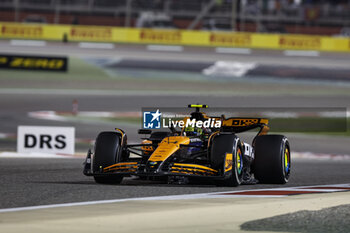 2024-03-02 - 04 NORRIS Lando (gbr), McLaren F1 Team MCL38, action during the Formula 1 Gulf Air Bahrain Grand Prix 2024, 1st round of the 2024 FIA Formula One World Championship from February 29 to March 2, 2024 on the Bahrain International Circuit, in Sakhir, Bahrain - F1 - BAHRAIN GRAND PRIX 2024 - FORMULA 1 - MOTORS