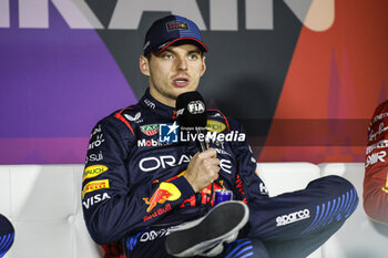 2024-03-02 - VERSTAPPEN Max (ned), Red Bull Racing RB20, portrait press conference during the Formula 1 Gulf Air Bahrain Grand Prix 2024, 1st round of the 2024 FIA Formula One World Championship from February 29 to March 2, 2024 on the Bahrain International Circuit, in Sakhir, Bahrain - F1 - BAHRAIN GRAND PRIX 2024 - FORMULA 1 - MOTORS