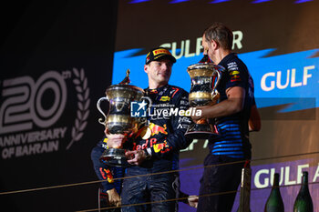 2024-03-02 - VERSTAPPEN Max (ned), Red Bull Racing RB20, portrait podium during the Formula 1 Gulf Air Bahrain Grand Prix 2024, 1st round of the 2024 FIA Formula One World Championship from February 29 to March 2, 2024 on the Bahrain International Circuit, in Sakhir, Bahrain - F1 - BAHRAIN GRAND PRIX 2024 - FORMULA 1 - MOTORS