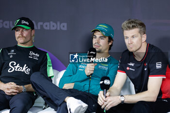 2024-03-06 - STROLL Lance (can), Aston Martin F1 Team AMR24, portrait, press conference, during the Formula 1 STC Saudi Arabian Grand Prix 2024, 2nd round of the 2024 Formula One World Championship from March 7 to 9, 2024 on the Jeddah Corniche Circuit, in Jeddah, Saudi Arabia - F1 - SAUDI ARABIAN GRAND PRIX 2024 - FORMULA 1 - MOTORS