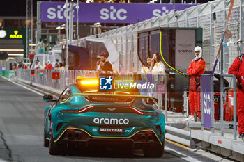 2024-03-06 - FIA Aston Martin Vantage Safety Car, during the Formula 1 STC Saudi Arabian Grand Prix 2024, 2nd round of the 2024 Formula One World Championship from March 7 to 9, 2024 on the Jeddah Corniche Circuit, in Jeddah, Saudi Arabia - F1 - SAUDI ARABIAN GRAND PRIX 2024 - FORMULA 1 - MOTORS