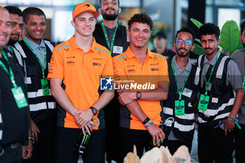 2024-03-06 - PIASTRI Oscar (aus), McLaren F1 Team MCL38, portrait, NORRIS Lando (gbr), McLaren F1 Team MCL38, portrait during the Formula 1 STC Saudi Arabian Grand Prix 2024, 2nd round of the 2024 Formula One World Championship from March 7 to 9, 2024 on the Jeddah Corniche Circuit, in Jeddah, Saudi Arabia - F1 - SAUDI ARABIAN GRAND PRIX 2024 - FORMULA 1 - MOTORS