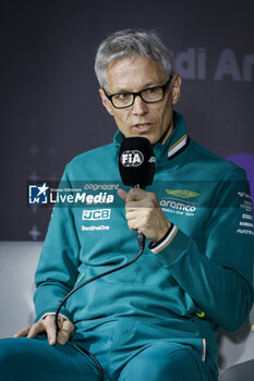 2024-03-07 - KRACK Mike (ger), Team Principal and CEO of Aston Martin F1 Team, portrait, press conference during the Formula 1 STC Saudi Arabian Grand Prix 2024, 2nd round of the 2024 Formula One World Championship from March 7 to 9, 2024 on the Jeddah Corniche Circuit, in Jeddah, Saudi Arabia - F1 - SAUDI ARABIAN GRAND PRIX 2024 - FORMULA 1 - MOTORS