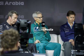 2024-03-07 - FAMIN Bruno (fra), Team Principal of Alpine F1 Team and KRACK Mike (ger), Team Principal and CEO of Aston Martin F1 Team and VOWLES James, Team Principal of Williams Racing, portrait, press conference during the Formula 1 STC Saudi Arabian Grand Prix 2024, 2nd round of the 2024 Formula One World Championship from March 7 to 9, 2024 on the Jeddah Corniche Circuit, in Jeddah, Saudi Arabia - F1 - SAUDI ARABIAN GRAND PRIX 2024 - FORMULA 1 - MOTORS