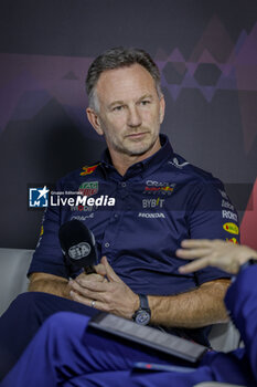 2024-03-07 - HORNER Christian (gbr), Team Principal of Red Bull Racing, portrait, press conference during the Formula 1 STC Saudi Arabian Grand Prix 2024, 2nd round of the 2024 Formula One World Championship from March 7 to 9, 2024 on the Jeddah Corniche Circuit, in Jeddah, Saudi Arabia - F1 - SAUDI ARABIAN GRAND PRIX 2024 - FORMULA 1 - MOTORS