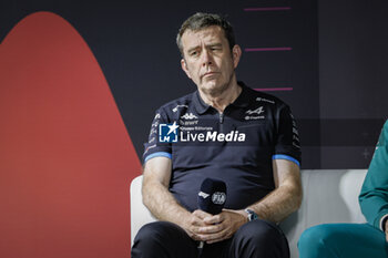 2024-03-07 - FAMIN Bruno (fra), Team Principal of Alpine F1 Team, portrait, press conference during the Formula 1 STC Saudi Arabian Grand Prix 2024, 2nd round of the 2024 Formula One World Championship from March 7 to 9, 2024 on the Jeddah Corniche Circuit, in Jeddah, Saudi Arabia - F1 - SAUDI ARABIAN GRAND PRIX 2024 - FORMULA 1 - MOTORS