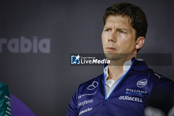2024-03-07 - VOWLES James, Team Principal of Williams Racing, portrait, press conference during the Formula 1 STC Saudi Arabian Grand Prix 2024, 2nd round of the 2024 Formula One World Championship from March 7 to 9, 2024 on the Jeddah Corniche Circuit, in Jeddah, Saudi Arabia - F1 - SAUDI ARABIAN GRAND PRIX 2024 - FORMULA 1 - MOTORS