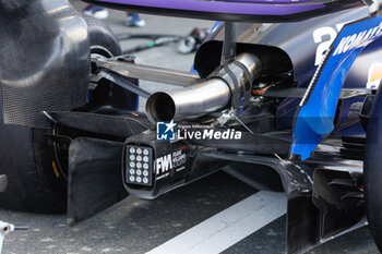 2024-03-07 - Williams Racing FW46, mechanical detail, A trim to the trailing edge of the wing to reduce the chord length, during the Formula 1 STC Saudi Arabian Grand Prix 2024, 2nd round of the 2024 Formula One World Championship from March 7 to 9, 2024 on the Jeddah Corniche Circuit, in Jeddah, Saudi Arabia - F1 - SAUDI ARABIAN GRAND PRIX 2024 - FORMULA 1 - MOTORS