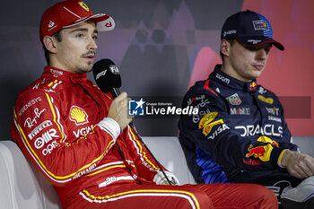 2024-03-08 - LECLERC Charles (mco), Scuderia Ferrari SF-24, portrait, press conference during the Formula 1 STC Saudi Arabian Grand Prix 2024, 2nd round of the 2024 Formula One World Championship from March 7 to 9, 2024 on the Jeddah Corniche Circuit, in Jeddah, Saudi Arabia - F1 - SAUDI ARABIAN GRAND PRIX 2024 - FORMULA 1 - MOTORS