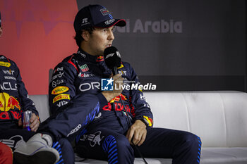 2024-03-08 - PEREZ Sergio (mex), Red Bull Racing RB20, portrait, press conference during the Formula 1 STC Saudi Arabian Grand Prix 2024, 2nd round of the 2024 Formula One World Championship from March 7 to 9, 2024 on the Jeddah Corniche Circuit, in Jeddah, Saudi Arabia - F1 - SAUDI ARABIAN GRAND PRIX 2024 - FORMULA 1 - MOTORS