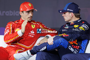 2024-03-08 - LECLERC Charles (mco), Scuderia Ferrari SF-24, portrait, VERSTAPPEN Max (ned), Red Bull Racing RB20, portrait during the Formula 1 STC Saudi Arabian Grand Prix 2024, 2nd round of the 2024 Formula One World Championship from March 7 to 9, 2024 on the Jeddah Corniche Circuit, in Jeddah, Saudi Arabia - F1 - SAUDI ARABIAN GRAND PRIX 2024 - FORMULA 1 - MOTORS
