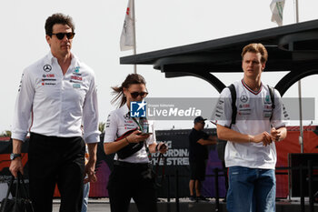 2024-03-09 - WOLFF Toto (aut), Team Principal & CEO of Mercedes AMG F1 Team, portrait, SCHUMACHER Mick (ger), Reserve Driver of Mercedes AMG F1 Team, portrait during the Formula 1 STC Saudi Arabian Grand Prix 2024, 2nd round of the 2024 Formula One World Championship from March 7 to 9, 2024 on the Jeddah Corniche Circuit, in Jeddah, Saudi Arabia - F1 - SAUDI ARABIAN GRAND PRIX 2024 - FORMULA 1 - MOTORS