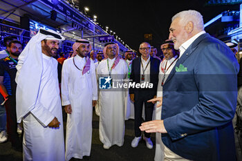 2024-03-09 - BEN SULAYEM Mohammed (uae), President of the FIA, DOMENICALI Stefano (ita), Chairman and CEO Formula One Group FOG, and STROLL Lawrence (can), Aston Martin F1 Team owner, portrait starting grid during the Formula 1 STC Saudi Arabian Grand Prix 2024, 2nd round of the 2024 Formula One World Championship from March 7 to 9, 2024 on the Jeddah Corniche Circuit, in Jeddah, Saudi Arabia - F1 - SAUDI ARABIAN GRAND PRIX 2024 - FORMULA 1 - MOTORS