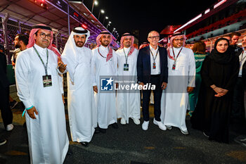 2024-03-09 - starting grid BEN SULAYEM Mohammed (uae), President of the FIA, portrait, DOMENICALI Stefano (ita), Chairman and CEO Formula One Group FOG, portrait during the Formula 1 STC Saudi Arabian Grand Prix 2024, 2nd round of the 2024 Formula One World Championship from March 7 to 9, 2024 on the Jeddah Corniche Circuit, in Jeddah, Saudi Arabia - F1 - SAUDI ARABIAN GRAND PRIX 2024 - FORMULA 1 - MOTORS