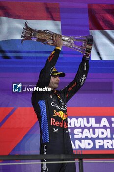 2024-03-09 - VERSTAPPEN Max (ned), Red Bull Racing RB20, portrait podium during the Formula 1 STC Saudi Arabian Grand Prix 2024, 2nd round of the 2024 Formula One World Championship from March 7 to 9, 2024 on the Jeddah Corniche Circuit, in Jeddah, Saudi Arabia - F1 - SAUDI ARABIAN GRAND PRIX 2024 - FORMULA 1 - MOTORS