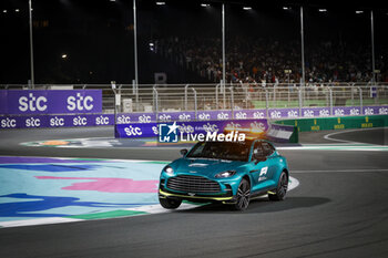 2024-03-09 - safety car, start of the race, depart, during the Formula 1 STC Saudi Arabian Grand Prix 2024, 2nd round of the 2024 Formula One World Championship from March 7 to 9, 2024 on the Jeddah Corniche Circuit, in Jeddah, Saudi Arabia - F1 - SAUDI ARABIAN GRAND PRIX 2024 - FORMULA 1 - MOTORS