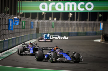 2024-03-09 - 23 ALBON Alexander (tha), Williams Racing FW45 and 02 SARGEANT Logan (usa), Williams Racing FW46, action during the Formula 1 STC Saudi Arabian Grand Prix 2024, 2nd round of the 2024 Formula One World Championship from March 7 to 9, 2024 on the Jeddah Corniche Circuit, in Jeddah, Saudi Arabia - F1 - SAUDI ARABIAN GRAND PRIX 2024 - FORMULA 1 - MOTORS