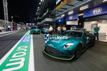 2024-03-09 - FIA Aston Martin Vantage Safety Car during the Formula 1 STC Saudi Arabian Grand Prix 2024, 2nd round of the 2024 Formula One World Championship from March 7 to 9, 2024 on the Jeddah Corniche Circuit, in Jeddah, Saudi Arabia - F1 - SAUDI ARABIAN GRAND PRIX 2024 - FORMULA 1 - MOTORS