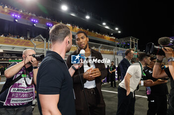 2024-03-09 - champion de boxe Anthony Joshua, during the Formula 1 STC Saudi Arabian Grand Prix 2024, 2nd round of the 2024 Formula One World Championship from March 7 to 9, 2024 on the Jeddah Corniche Circuit, in Jeddah, Saudi Arabia - F1 - SAUDI ARABIAN GRAND PRIX 2024 - FORMULA 1 - MOTORS