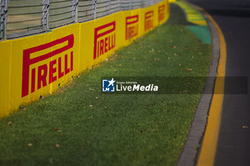 2024-03-20 - Pirelli wall during the Formula 1 Rolex Australian Grand Prix 2024, 3rd round of the 2024 Formula One World Championship from March 22 to 24, 2024 on the Albert Park Circuit, in Melbourne, Australia - F1 - AUSTRALIAN GRAND PRIX 2024 - FORMULA 1 - MOTORS