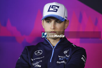 2024-03-21 - SARGEANT Logan (usa), Williams Racing FW46, portrait during the Formula 1 Rolex Australian Grand Prix 2024, 3rd round of the 2024 Formula One World Championship from March 22 to 24, 2024 on the Albert Park Circuit, in Melbourne, Australia - F1 - AUSTRALIAN GRAND PRIX 2024 - FORMULA 1 - MOTORS