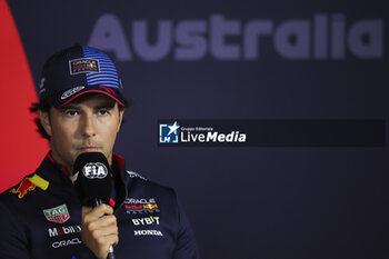 2024-03-21 - PEREZ Sergio (mex), Red Bull Racing RB20, portrait during the Formula 1 Rolex Australian Grand Prix 2024, 3rd round of the 2024 Formula One World Championship from March 22 to 24, 2024 on the Albert Park Circuit, in Melbourne, Australia - F1 - AUSTRALIAN GRAND PRIX 2024 - FORMULA 1 - MOTORS