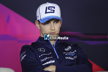 2024-03-21 - SARGEANT Logan (usa), Williams Racing FW46, portrait during the Formula 1 Rolex Australian Grand Prix 2024, 3rd round of the 2024 Formula One World Championship from March 22 to 24, 2024 on the Albert Park Circuit, in Melbourne, Australia - F1 - AUSTRALIAN GRAND PRIX 2024 - FORMULA 1 - MOTORS
