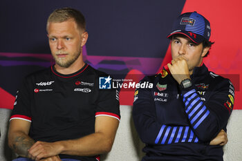 2024-03-21 - MAGNUSSEN Kevin (den), Haas F1 Team VF-24 Ferrari, portrait and PEREZ Sergio (mex), Red Bull Racing RB20, portrait during the Formula 1 Rolex Australian Grand Prix 2024, 3rd round of the 2024 Formula One World Championship from March 22 to 24, 2024 on the Albert Park Circuit, in Melbourne, Australia - F1 - AUSTRALIAN GRAND PRIX 2024 - FORMULA 1 - MOTORS