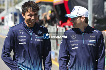 2024-03-21 - ALBON Alexander (tha), Williams Racing FW46, SARGEANT Logan (usa), Williams Racing FW46, portrait during the Formula 1 Rolex Australian Grand Prix 2024, 3rd round of the 2024 Formula One World Championship from March 22 to 24, 2024 on the Albert Park Circuit, in Melbourne, Australia - F1 - AUSTRALIAN GRAND PRIX 2024 - FORMULA 1 - MOTORS