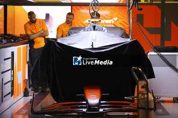 2024-03-22 - McLaren F1 Team MCL38, mechanical detail during the Formula 1 Rolex Australian Grand Prix 2024, 3rd round of the 2024 Formula One World Championship from March 22 to 24, 2024 on the Albert Park Circuit, in Melbourne, Australia - F1 - AUSTRALIAN GRAND PRIX 2024 - FORMULA 1 - MOTORS