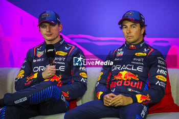 2024-03-23 - VERSTAPPEN Max (ned), Red Bull Racing RB20, PEREZ Sergio (mex), Red Bull Racing RB20, portrait during the Formula 1 Rolex Australian Grand Prix 2024, 3rd round of the 2024 Formula One World Championship from March 22 to 24, 2024 on the Albert Park Circuit, in Melbourne, Australia - F1 - AUSTRALIAN GRAND PRIX 2024 - FORMULA 1 - MOTORS