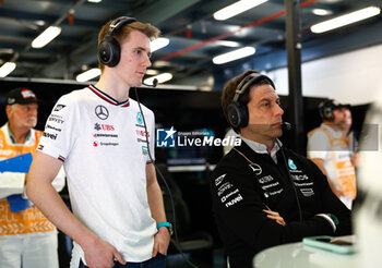 2024-03-23 - VESTI Frederik (den), Junior Driver of Mercedes AMG F1 Team, portrait WOLFF Toto (aut), Team Principal & CEO of Mercedes AMG F1 Team, portrait during the Formula 1 Rolex Australian Grand Prix 2024, 3rd round of the 2024 Formula One World Championship from March 22 to 24, 2024 on the Albert Park Circuit, in Melbourne, Australia - F1 - AUSTRALIAN GRAND PRIX 2024 - FORMULA 1 - MOTORS