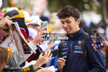 2024-03-23 - ALBON Alexander (tha), Williams Racing FW46, portrait during the Formula 1 Rolex Australian Grand Prix 2024, 3rd round of the 2024 Formula One World Championship from March 22 to 24, 2024 on the Albert Park Circuit, in Melbourne, Australia - F1 - AUSTRALIAN GRAND PRIX 2024 - FORMULA 1 - MOTORS