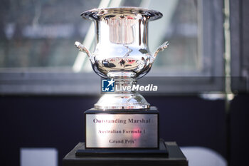 2024-03-24 - Australian Marshal trophy during the Formula 1 Rolex Australian Grand Prix 2024, 3rd round of the 2024 Formula One World Championship from March 22 to 24, 2024 on the Albert Park Circuit, in Melbourne, Australia - F1 - AUSTRALIAN GRAND PRIX 2024 - FORMULA 1 - MOTORS