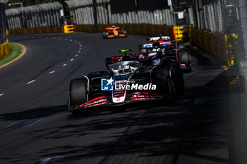 2024-03-24 - 27 HULKENBERG Nico (ger), Haas F1 Team VF-24 Ferrari, action during the Formula 1 Rolex Australian Grand Prix 2024, 3rd round of the 2024 Formula One World Championship from March 22 to 24, 2024 on the Albert Park Circuit, in Melbourne, Australia - F1 - AUSTRALIAN GRAND PRIX 2024 - FORMULA 1 - MOTORS