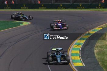 2024-03-24 - 18 STROLL Lance (can), Aston Martin F1 Team AMR24, action 22 TSUNODA Yuki (jap), Visa Cash App RB F1 Team VCARB 01, action during the Formula 1 Rolex Australian Grand Prix 2024, 3rd round of the 2024 Formula One World Championship from March 22 to 24, 2024 on the Albert Park Circuit, in Melbourne, Australia - F1 - AUSTRALIAN GRAND PRIX 2024 - FORMULA 1 - MOTORS