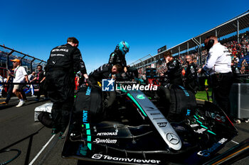 2024-03-24 - RUSSELL George (gbr), Mercedes AMG F1 Team W15, portrait during the Formula 1 Rolex Australian Grand Prix 2024, 3rd round of the 2024 Formula One World Championship from March 22 to 24, 2024 on the Albert Park Circuit, in Melbourne, Australia - F1 - AUSTRALIAN GRAND PRIX 2024 - FORMULA 1 - MOTORS