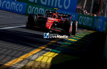 2024-03-24 - 55 SAINZ Carlos (spa), Scuderia Ferrari SF-24, action during the Formula 1 Rolex Australian Grand Prix 2024, 3rd round of the 2024 Formula One World Championship from March 22 to 24, 2024 on the Albert Park Circuit, in Melbourne, Australia - F1 - AUSTRALIAN GRAND PRIX 2024 - FORMULA 1 - MOTORS