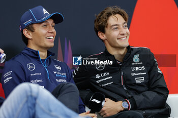 2024-04-04 - ALBON Alexander (tha), Williams Racing FW46, portrait, RUSSELL George (gbr), Mercedes AMG F1 Team W15, portrait, during the Formula 1 MSC Cruises Japanese Grand Prix 2024, 4th round of the 2024 Formula One World Championship from April 5 to 7, 2024 on the Suzuka International Racing Course, in Suzuka, Japan - F1 - JAPANESE GRAND PRIX 2024 - FORMULA 1 - MOTORS