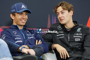 2024-04-04 - ALBON Alexander (tha), Williams Racing FW46, portrait, RUSSELL George (gbr), Mercedes AMG F1 Team W15, portrait, during the Formula 1 MSC Cruises Japanese Grand Prix 2024, 4th round of the 2024 Formula One World Championship from April 5 to 7, 2024 on the Suzuka International Racing Course, in Suzuka, Japan - F1 - JAPANESE GRAND PRIX 2024 - FORMULA 1 - MOTORS