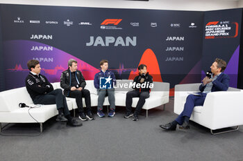 2024-04-05 - FAMIN Bruno (fra), Team Principal of Alpine F1 Team, portrait, VOWLES James, Team Principal of Williams Racing, portrait, KOMATSU Ayao (jpn), Team Principal of Haas F1 team, portrait, WOLFF Toto (aut), Team Principal & CEO of Mercedes AMG F1 Team, portrait, conference de presse, press conference, during the Formula 1 MSC Cruises Japanese Grand Prix 2024, 4th round of the 2024 Formula One World Championship from April 5 to 7, 2024 on the Suzuka International Racing Course, in Suzuka, Japan - F1 - JAPANESE GRAND PRIX 2024 - FORMULA 1 - MOTORS
