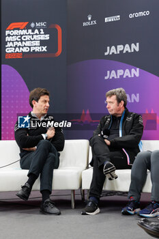2024-04-05 - WOLFF Toto (aut), Team Principal & CEO of Mercedes AMG F1 Team, portrait, FAMIN Bruno (fra), Team Principal of Alpine F1 Team, portrait, conference de presse, press conference, during the Formula 1 MSC Cruises Japanese Grand Prix 2024, 4th round of the 2024 Formula One World Championship from April 5 to 7, 2024 on the Suzuka International Racing Course, in Suzuka, Japan - F1 - JAPANESE GRAND PRIX 2024 - FORMULA 1 - MOTORS